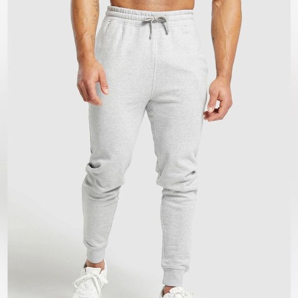 GYMSHARK CREST‎ JOGGERS
Slim Fit Light Grey Marl Medium NWT in packaging - Picture 1 of 10
